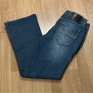 Rock & Roll Denim Men’s Regular Bootcut Leg Jeans 34x32 (34x30) Blue Western